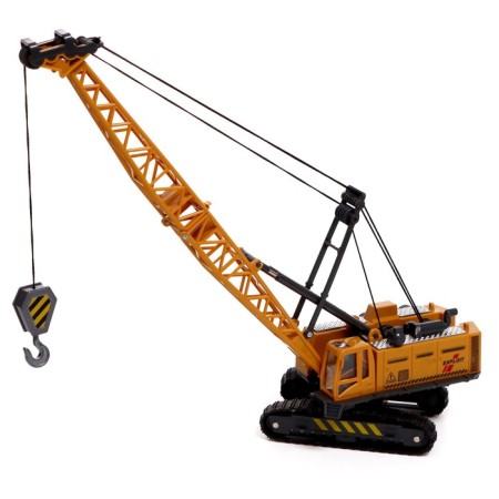 Metal “StroyTechnics” crane, movable details, with plastic elements-2