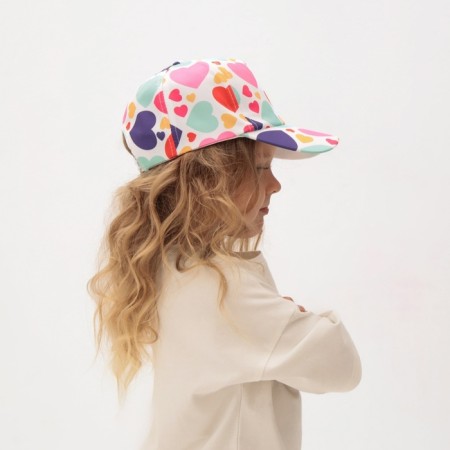 Ketka children's minku "Heart" color white, rr 52-2