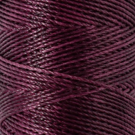 The threads are waxed, round, 300d/3, 0.35 mm, 60 ± 2 m, plum color-1