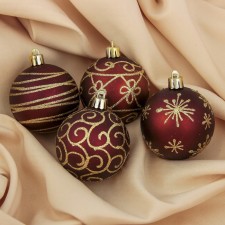 Set of balls plastic D-6 cm, 4 pcs 
