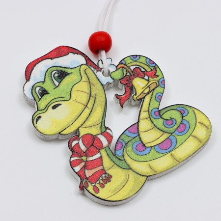 New Year! A set of pendants "Snake", in a wooden gift package, 12 pcs.-7