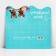 Formal money envelope "Happy Birthday", dogs, 17.5 x 8 cm