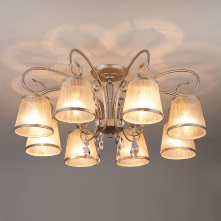 Liona 8x40W E14 chandelier silver-1