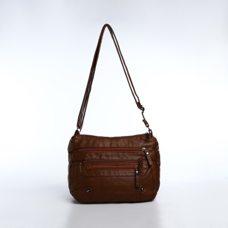Love bag with lightning, brown color