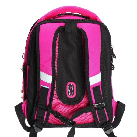 Frame saturan, 36 x 29 x 18 cm, Grizzly, + keychain, plush, fuchsia-4