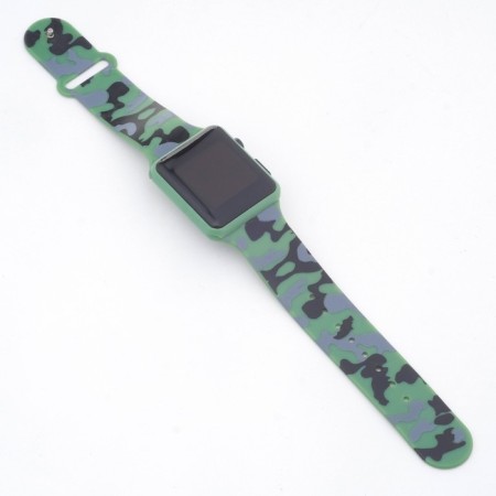 Electronic watch watches with camouflage, silicone strap-3