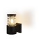 Wall lamp, invoice Duwi Techno, 170x108x220mm, E27, alumu/glass, IP65, black,