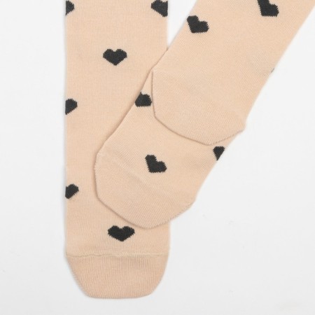Pantyhose children's kaftan "hearts", 104-110 cm, beige-3