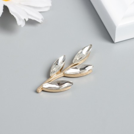 Decor for creativity Metal "Ventka with leaves" Transparent 3.6x1.5 cm-1