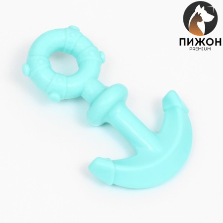 Dog toy Premium "Anchor", 10 x 1.3 cm, mint