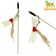 Dear Dobrostka "Dragonfly", wooden stick 40 cm, mix of flowers