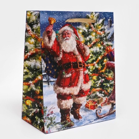 Gift, laminated, "Santa" package, 18 x 23 x 10 cm