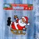 Glass Santa Claus on a sled glass 15x12.5 cm