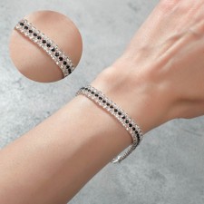 Bracelet with rhinestones 