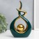 Souvenir Ceramics "Abstraction. Touch. Ball" dark green with gold 27x6x17 cm