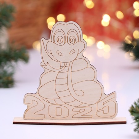 Decorative stand "Snake 2025", 12.5 x 11.2 x 5 cm