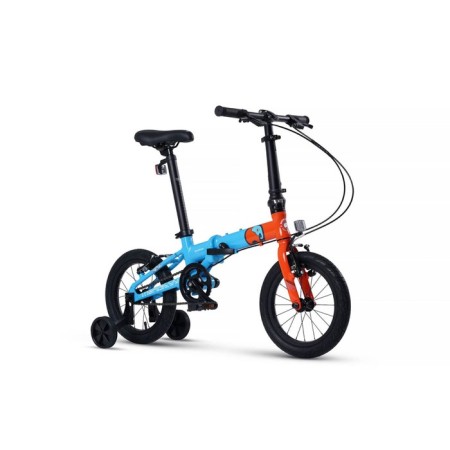 Bicycle 14 ’’ maxiscoo S007 Pro, blue color with orange-1