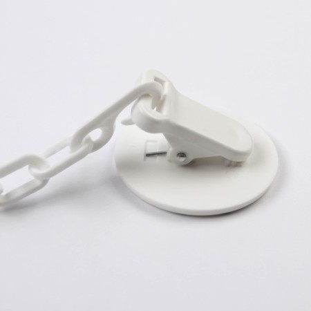 Latex-Latex-classical nipple with a ring “I love dad”, on a chain with a clothespin, from 0 months.-4