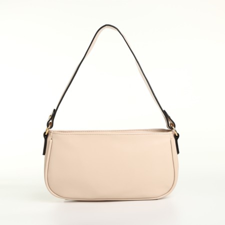 Women's bag with lightning, beige color