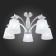 Ceiling lamp ST LUCE. SL1756.102.05. Bello. 5x40 watts, E14, 70x70x34 cm, chromium color