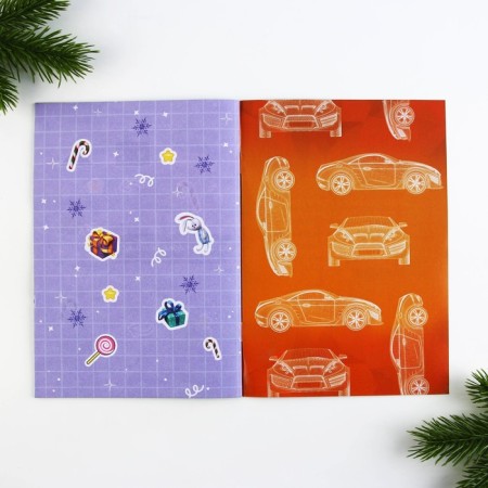 New Year. Questionnaire A5, 16 sheets, soft cover, "cool guy"-7