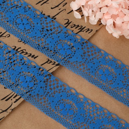 Capricon lace, 35 mm × 10 ± 1 m, blue color-1