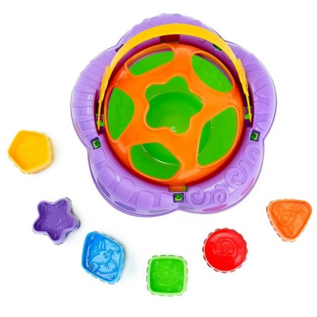 Didactic toy "Bucket Flower"-4