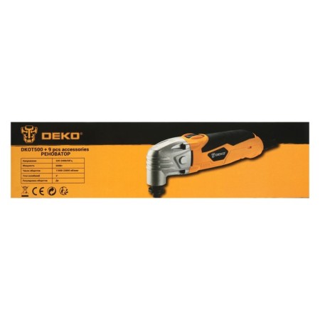 DEKO DKOT500, 500 W, 11000-23000 stake/min, Starlock + set 9 items-9