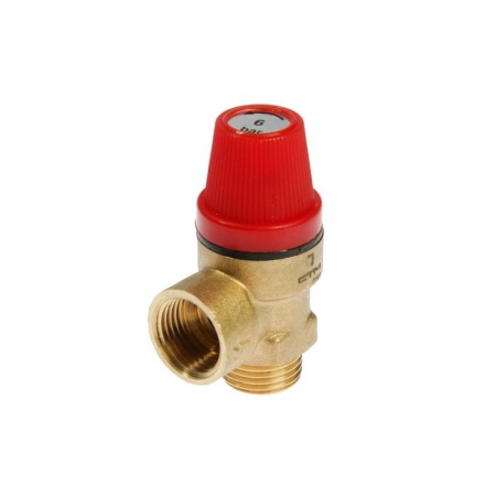 Obranch valve "STM" thermo, internal/outer thread 1/2, 6 bar