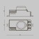 Microwave traffic sensor Technical SM-01, 300W, 9.3x4.2x4 cm, white color