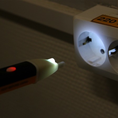 Tundra voltage LED indicator, search for a cliff in the circuit, sound indication, 1000 V-8