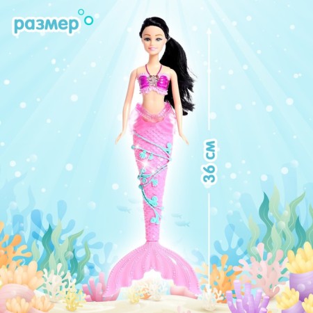 Fairytale doll "Mermaid", sound, light, with accessories, mix-1
