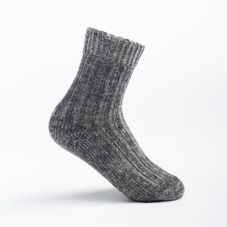 Socks children's woolen rubber color gray, size 22