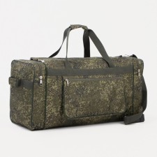 Road bag on lightning, 3 outer pockets, long belt, khaki color
