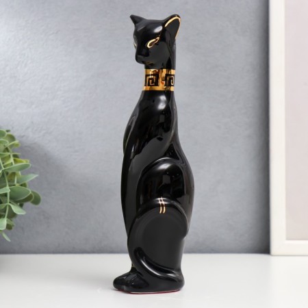 Souvenir Ceramics "Egyptian cat, black" 21x5x6 cm
