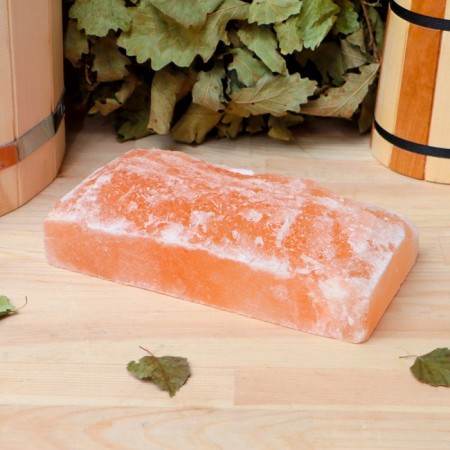 Brick from Himalayan salt, natural, 20x10x5 cm, "Dobroparov"