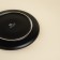 A set of porcelain plates SL Home "Dark", d = 18 cm, black color