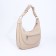 Lurch bag with lightning, external pocket, long belt, beige color