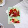 Postcard difficult and technical "Happy Jubilee Day!" 50, roses, 24.8x34.6 cm