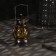 LED figure "Lantern with Santa Claus" 8 × 12 × 6 cm, plastic, batteries AG13x3, glow warm white