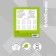 Notebook 12 sheets in the Erichkrause "Bright" Classic ", covered Cardboard, OFSET Block 100% whiteness, green