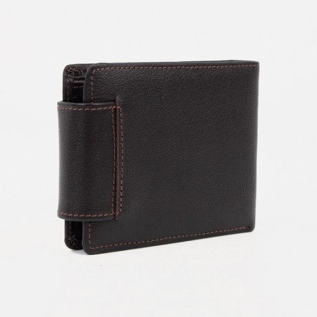 Male purse on a magnet, brown color-1