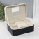 Casket to the leatherette for jewelry "Bow" White-Cherry 17x23.5x10 cm