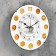 Wall clock, series: kitchen, "cookies", d-30 cm
