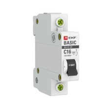 Automatic circuit breaker EKF MCB4729-1-1 16C 1P, 16A, 4.5ka