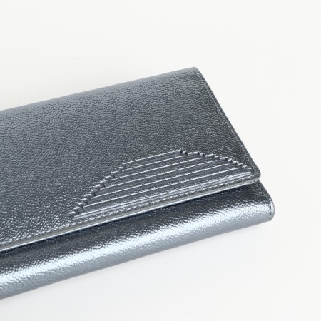 Women's wallet on magnets, blue color-2