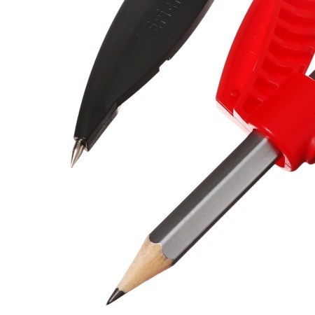 Circular plastic Erychkrause "Classic", 122mm, with a pencil, pencil case, mix-3
