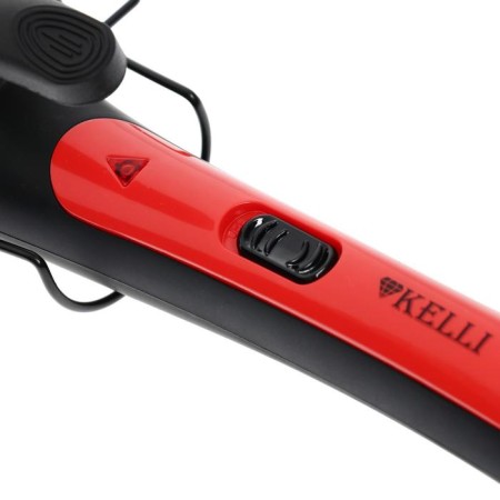 The curl Kelli KL-1247, 65 W, ceramic coating, triple, red-hourly-1