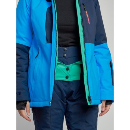 Ski jacket women's winter, size 48, blue color-9