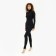 Women's thermal underwear (longshit, leggings) minku Black color, river 46